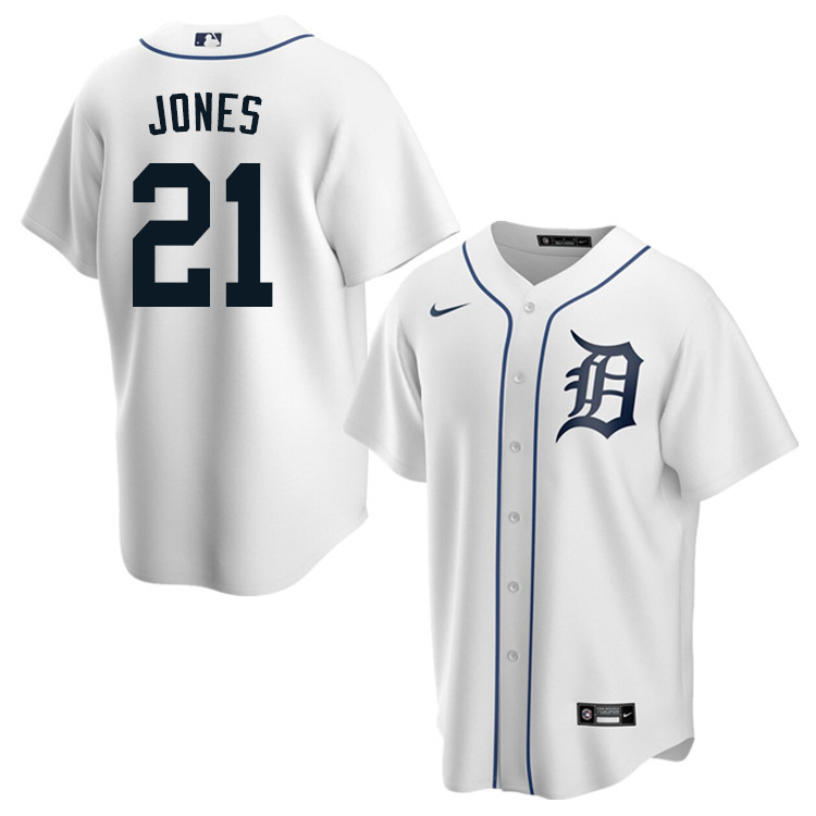 Nike Men #21 JaCoby Jones Detroit Tigers Baseball Jerseys Sale-White